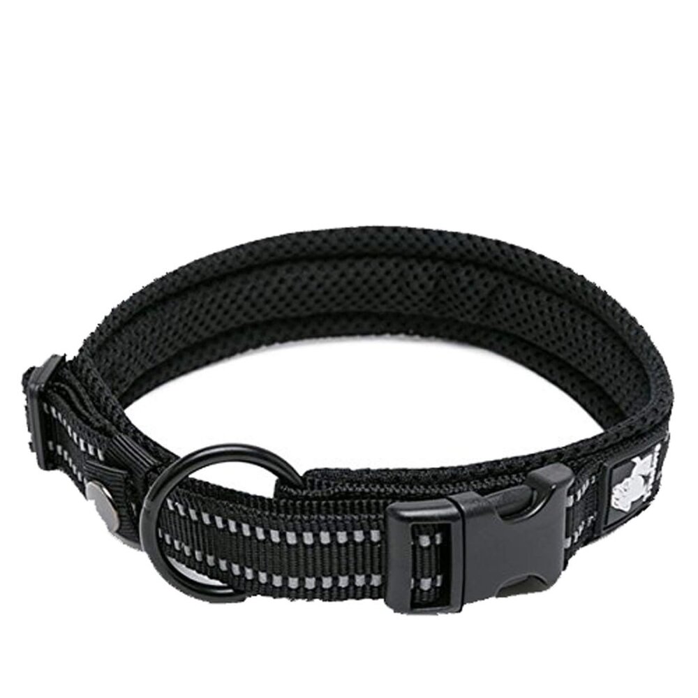 Truelove Dog Collar Reflective Premium Duraflex Buckle,High Grade Nylon Webbing